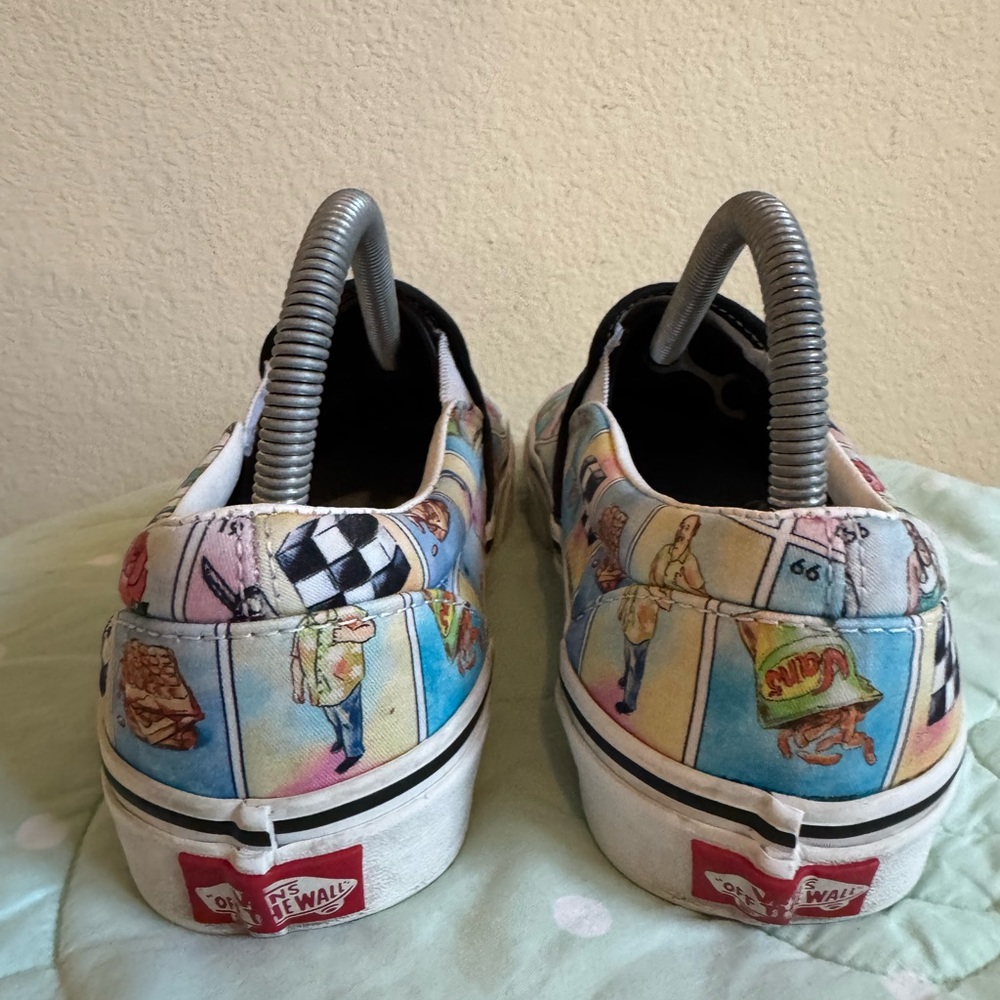 Vans Multicolor Lotería Print Sneakers Women size 9.5 - Picture 10 of 16